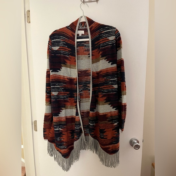Lucky Brand Sweaters - Lucky Fringed Long Cardigan [M]